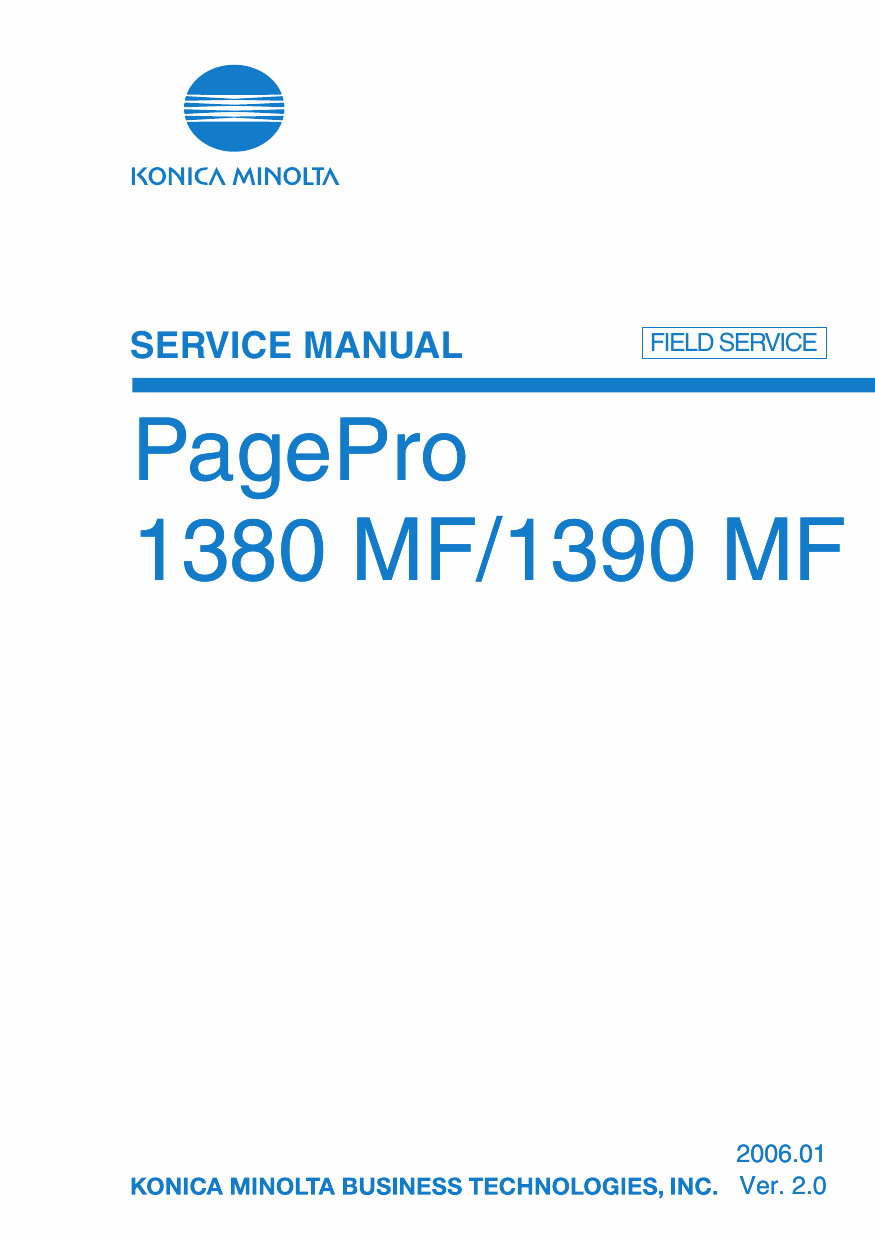 Konica-Minolta pagepro 1380MF 1390MF FIELD-SERVICE Service Manual-1